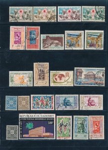 D389859 Dahomey Nice selection of VFU Used stamps