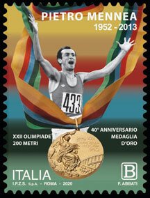 Scott #3694 Pietro Mennea Gold Medal MNH