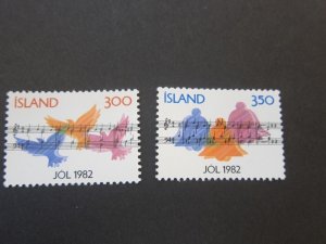 Iceland 1982 Sc 555-56 set MNH