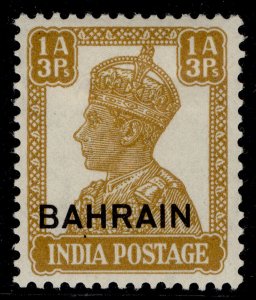 BAHRAIN GVI SG42, 1a 3p bistre, M MINT. Cat £10.