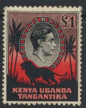 Kenya Uganda Tanganyika SG 150 perf 11¾ x 13 Used