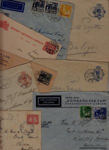 Netherlands Indie 8 covers/cards pre-1940. mixed condition (7)