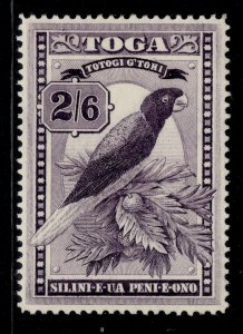 TONGA GVI SG81, 2s 6d deep purple, M MINT. Cat £38.