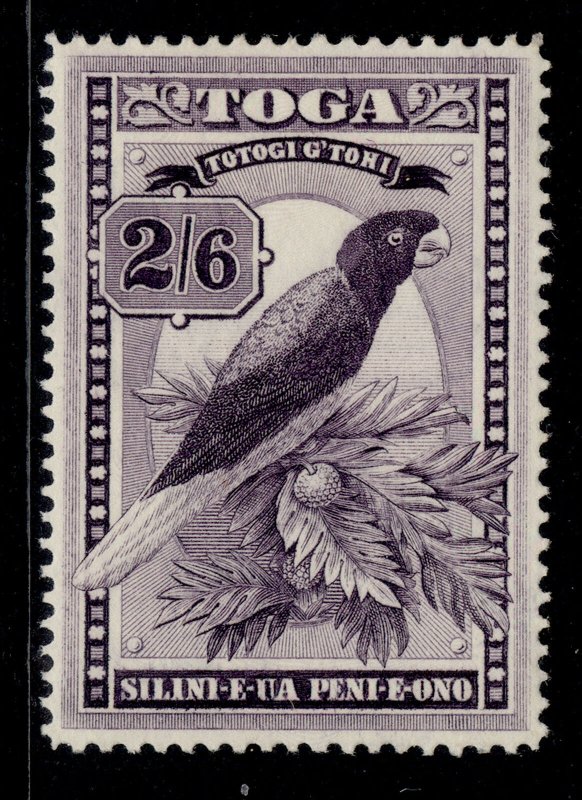 TONGA GVI SG81, 2s 6d deep purple, M MINT. Cat £38.