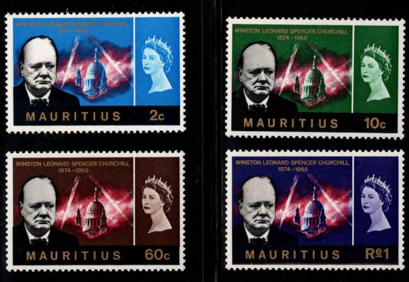 Mauritius Scott 295-298 MH* Churchill set