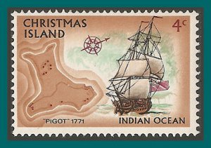 Christmas Island 1973 Ships 3, 4c MNH #42,SG40