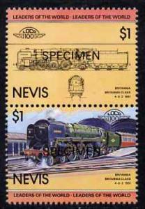 Nevis 1983 Locomotives #1 (Leaders of the World) Britanni...