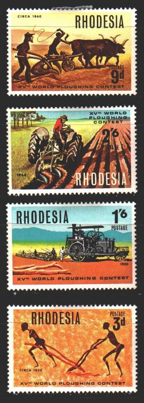 Rhodesia. 1968. 70-73. Agriculture, Farmer, Cattle. MLH.