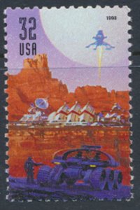 USA  SC#  3241 Used from envelope no gum no cancel   Space discovery  1998  s...