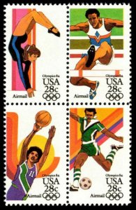 Scott# C101-104 Summer Olympics 1984 Block of 4 MNH OG -- Free Ship --