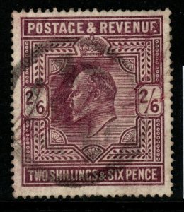 GB SG262 1902 2/6 DULL PURPLE USED