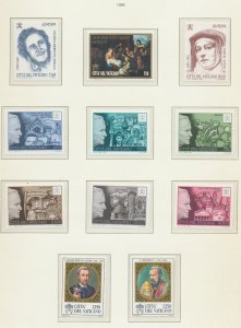 VATICAN - Scott 1009-1010, 1019, 1020-1021 & 1022-1027 - MNH  - 1995