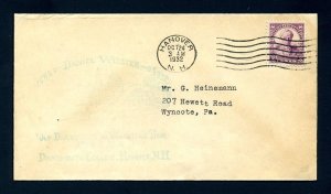 # 725 First Day Cover with C. N. Allen cachet from Hanover, NH dated 10-24-1932