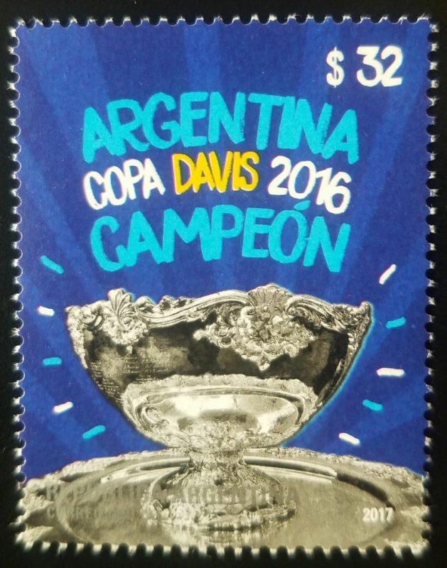 RV) 2017 ARGENTINA, SPORT, COPA DAVIS CHAMPION, MNH