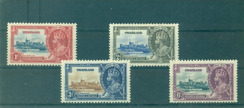 Swaziland - Sc# 20-3. 1935 Silver Jubilee. Mint LH. $6.80.