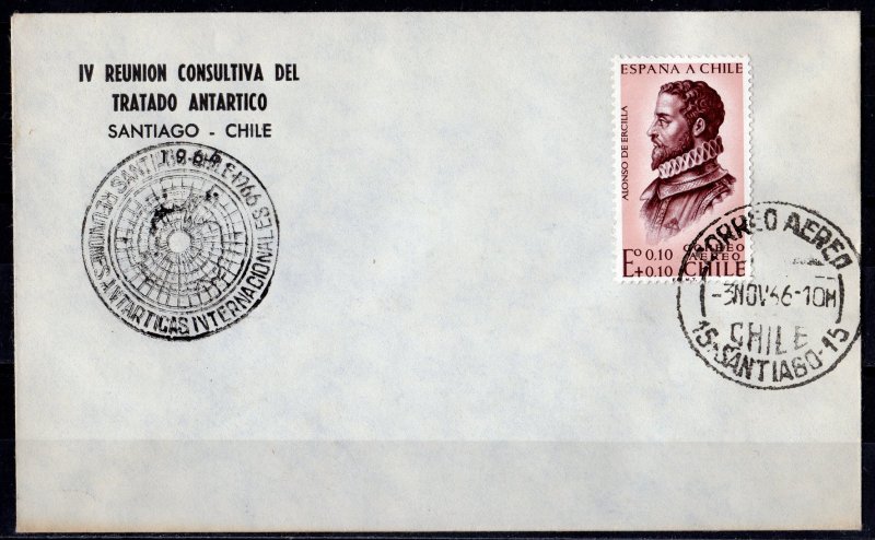 Chile 1966 IV Consultative Meeting of the Antarctic Treaty Santiago Cover