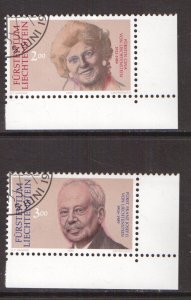 Liechtenstein  #928-929  cancelled 1990   princess and prince