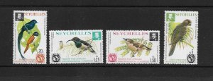 BIRDS- SEYCHELLES #357-60  MNH