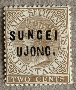 Sungei Ujong 1883 2c brown.  Scott 19 CV $60.00, SG 30.  Unused