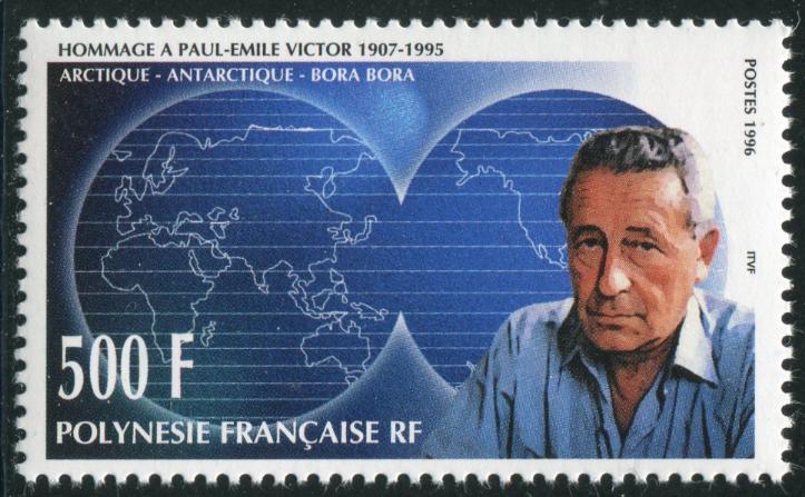 HERRICKSTAMP FRENCH POLYNESIA Sc.# 677 Paul-Emile Victor Stamp Mint NH