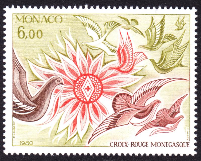 Monaco Scott 1248  VF mint OG NH.