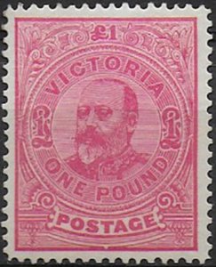 1901 Australia Victoria 1 Pound carmin-rose MH SG. n. 399