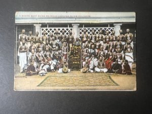 1907 British India Postcard Cover Calcutta to Lancaster PA USA Mysore Saint