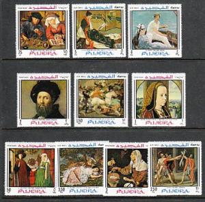 Fujeira Paintings MI 224-33 MNH VF