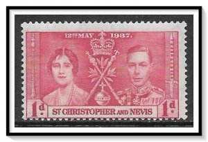 St Kitts-Nevis #76 Coronation Issue MH