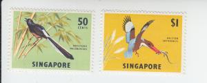 1963 Singapore Birds  (Scott 66-67) MH