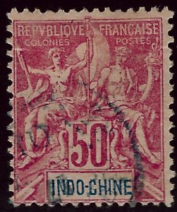 Indo-China SC#17 Used Fine...Worth a close look!!