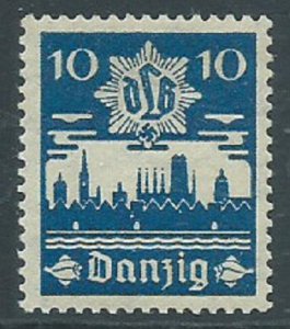 Danzig, Sc #219, 10pf MH