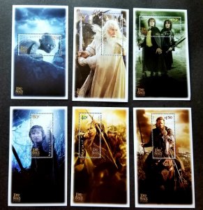 New Zealand The Lord Of The Rings Return Of King 2003 Movie Middle Earth (ms MNH