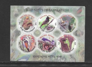 BIRDS -BANGLADESH #802g S/S MNH