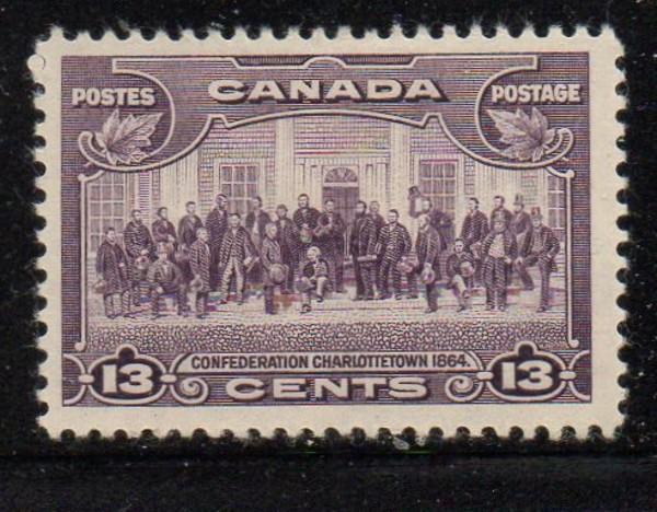 Canada Sc 224 1935 13c fathers of Confederation stamp mint NH