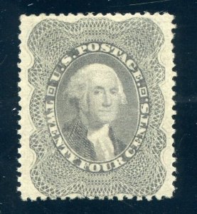 US SCOTT #37 MINT-XF-GEM-OG-LH W/ PF CERT