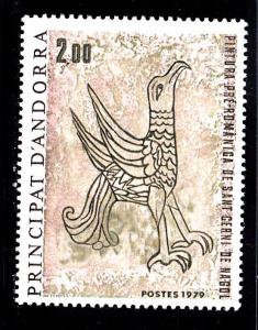 Andorra-French 271 MNH 1979 Falcon-Painting