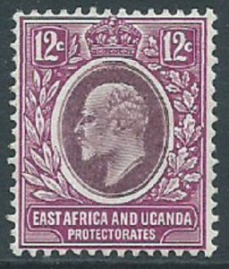 East Africa & Uganda Protectorates, Sc #35, 12c MH