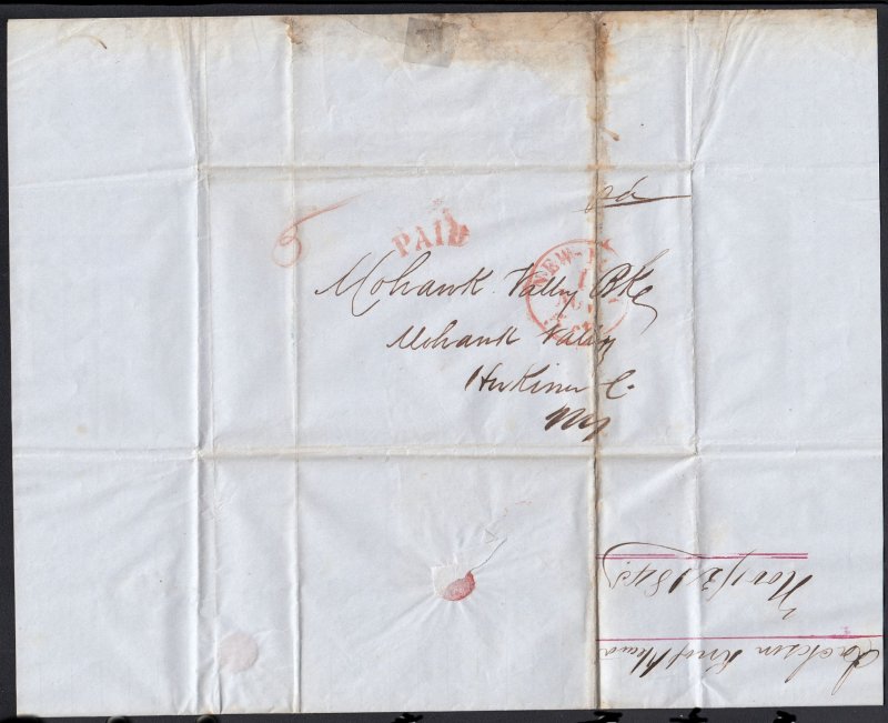 1845 Stampless Cover