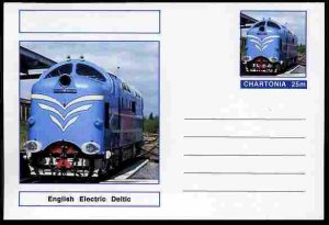 CHARTONIA, Fantasy - English Electric Deltic - Postal Stationery Card...