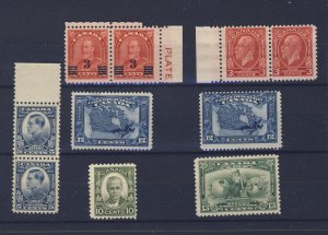 10x Canada Mint Stamps #191-192-193-145-190-194 Guide Value = $128.00