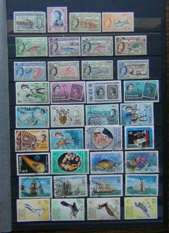 Turks & Caicos 1957 values to 1/6 1983 Ships $5 Commemorative issues high values