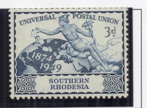 Southern Rhodesia 1949 Early Issue Fine Mint Hinged 3d. NW-199751 