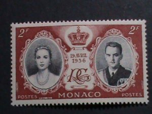 ​MONACO -1956 SC#367,369  PRINCESS GRACE & PRINCE RAINIER III MINT VERY FINE