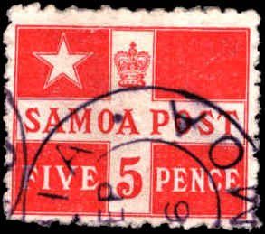 Samoa #23, Complete Set, 1894, Used