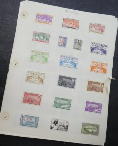 EDW1949SELL : FRENCH COLONIES Mint & Used collection on pages. Look carefully.