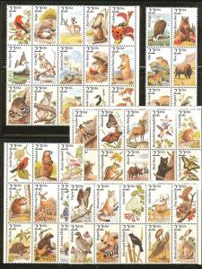 US Scott # 2286-2335 Complete Set of Singles North American Wildlife MNH