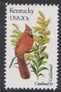 1969 Kentucky Birds and Flowers F-VF MNH single