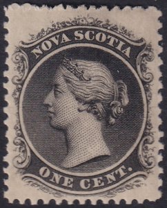 Nova Scotia 1860 Sc 8 MH* yellowish paper