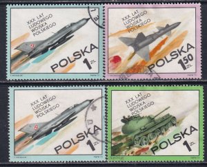 Poland 1973 Sc 1996-9 Polish Peoples Army 30th Anniversary Stamp Used